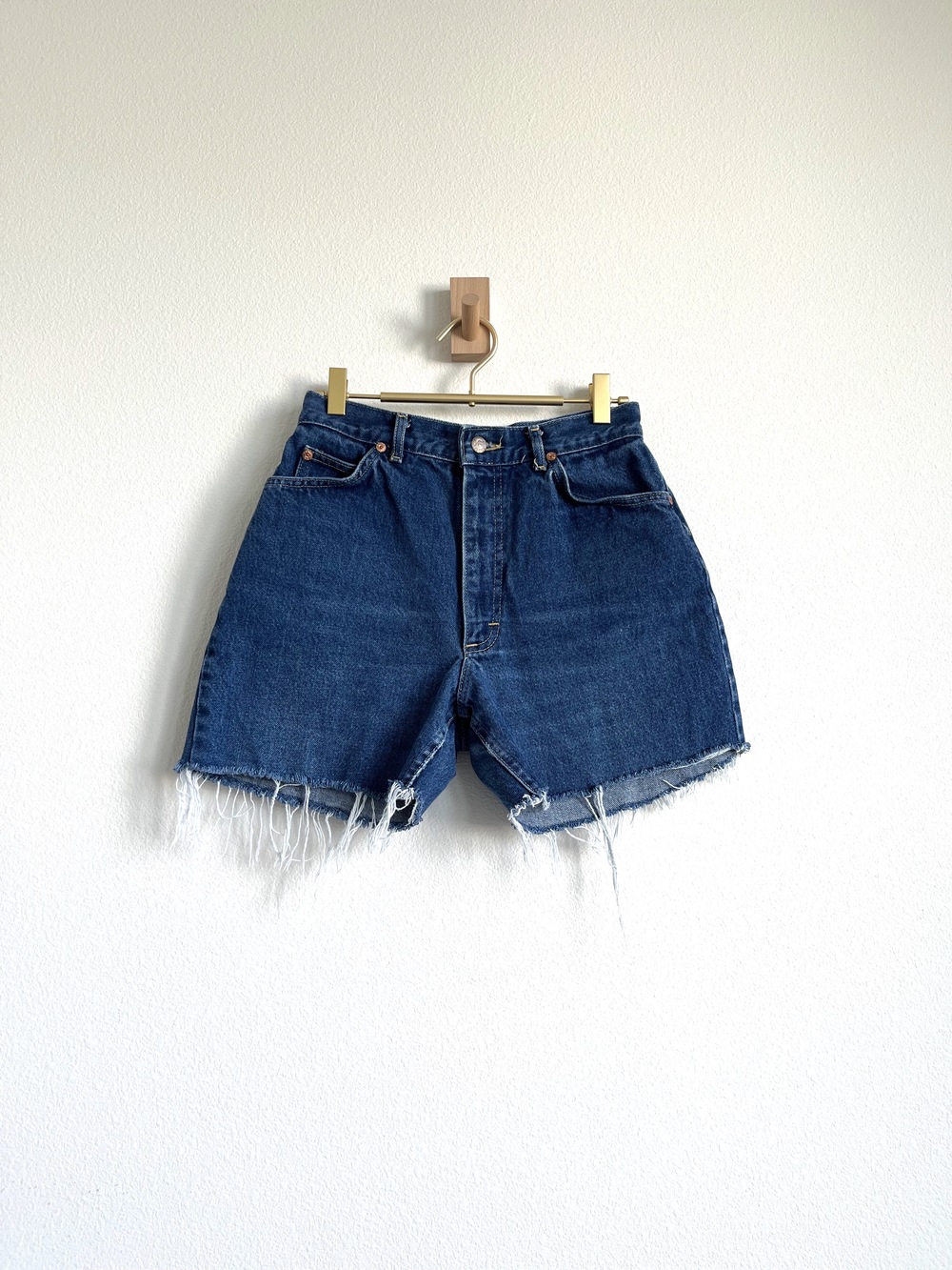 Vintage 80s Heritage Lee Riders High Rise Denim Cut Off Shorts Made in US